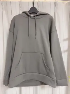 グレー 裏起毛 パーカー レディース