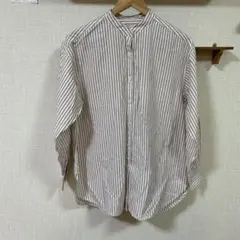 美品 コーエン ストライプシャツ ベージュ M