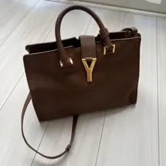 【abc様専用】SAINT LAURENT ブラウン ハンドバッグ