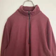 GAPハーフジップ バーガンディ トラックジャケット