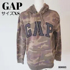 GAP 迷彩柄 フード付き パーカー XS カモフラ ストリート