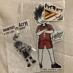 ハイキュー!! アクリルチャーム ステッカー　2点セット