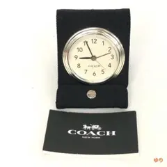 COACH コーチ 折りたたみ トラベルクロック 目覚まし時計 アラーム