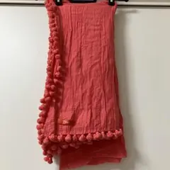 値下げラタンジャイプール　ポンポン付きコットンストール