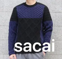 【美品】sacai アーカイブ ローゲージニット（ウール100%）