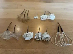 成人式　髪飾り　ヘッドドレス　卒業式　結婚式　ウェディング　ドライフラワー