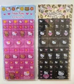 タイルシール（ヒョウ柄キティ・日焼けキティ）