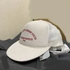 90s Otto 白　トラッカー　メッシュキャップ　赤