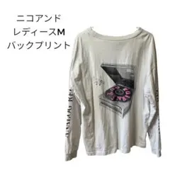 niko and... ニコアンド ロンT レディースM バックプリント