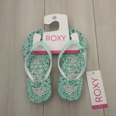 【新品・未使用】ROXY サンダル　18センチ　ミントグリーンのサムネイル