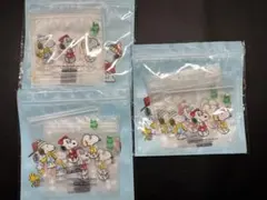 スヌーピータウンショップ　　ノベルティ　　ジッパーバッグセット 3セット