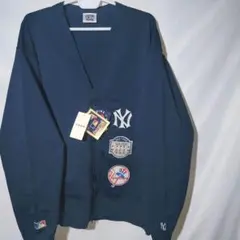 新品 カーディガン L ヤンキース MLB ワッペン コーエン セーター 刺繍