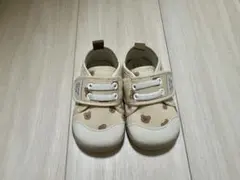 ♡美品♡ ベージュ クマ柄 ベビーシューズ 13.0cm 可愛い