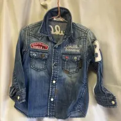 DOUBLE.B デニムシャツ ティシャツ2枚セット90センチ