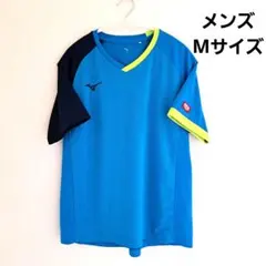 Mizuno メンズ Vネック Tシャツ Mサイズ