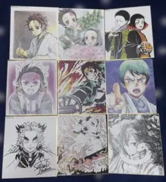 鬼滅の刃　コラボダイニング複製ミニ色紙　まとめ売り