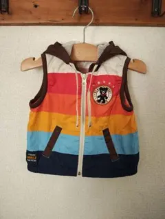 USED★フード付きダウンベスト 80cm ③-4