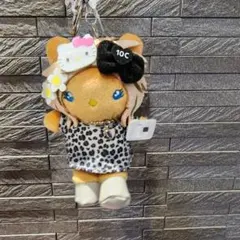 10C REPIPIヒョウ柄レオパードキティギャルキーチェーンチャーム平成