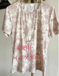 未使用インゲボルグPINKHOUSE サラッと生地ローズ柄カットソー