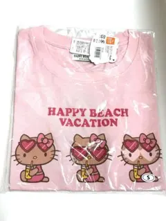 新品未開封　日焼けキティ　クロップドTシャツ　ピンク　S 沖縄