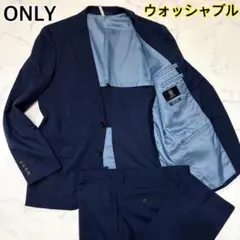 【極美品　現行】ONLY　ビジネススーツ　ストライプ　洗える　セットアップ　M