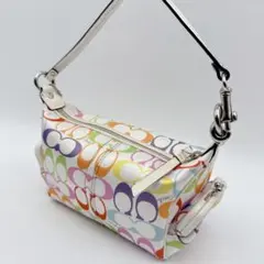 【極希少】Coach Multicolor Satin Handbag Y2k