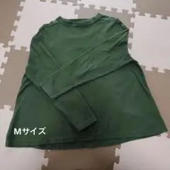 オリーブグリーン 長袖Tシャツ　Mサイズ