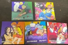 ONE PIECE ワンピース ステッカー 5枚セット　ラウンドワン