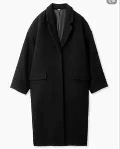 Mila owenブラックロングコート女 ウール