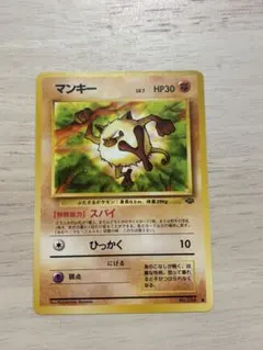 に*ろ様 マンキー ポケモンカード 旧裏 ポケモンカードになったワケ おまけカー マンキー「ポケモンカードになったワケ」 おまけカード 【PROMO・旧裏