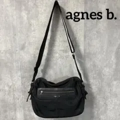 アニエスベーagnes b. ナイロン ショルダーバッグ ブラック ユニセックス