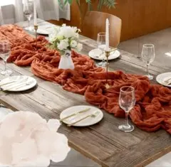 ウェルカムスペース　テラコッタ　結婚式　ウェディング　前撮り　テーブルクロス