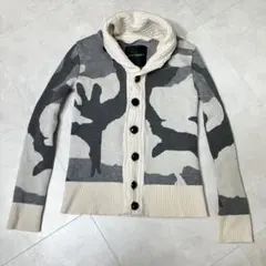 ショールカラー カーディガン