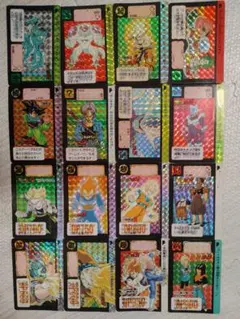 当時品】ドラゴンボールカードダス 本弾 キラ、プリズム 16枚まとめ