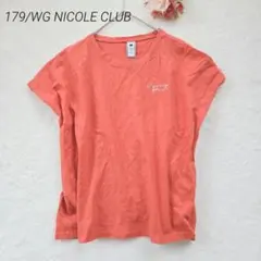 179/WG ニコルクラブ Tシャツ オレンジ フレンチスリーブ バックリボンのサムネイル