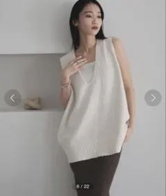 ローリーズファーム　ラメスラブオーバーベスト