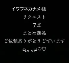 イワフネ　カナメ様 リクエスト 7点 まとめ商品