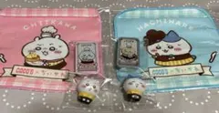 ココス ソフビ人形 ミニタオル スライドケース　ちいかわ&ハチワレ&ラッコセット