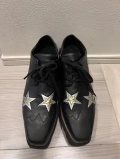 ステラマッカートニー エリス ブラックスター 厚底スニーカー EU37/24㎝