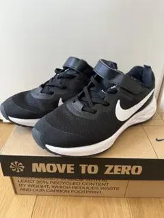 Nike ブラック スニーカー ベルクロ　21㎝