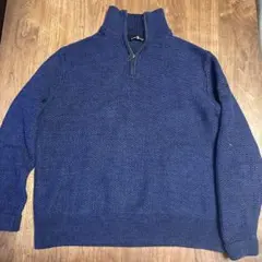 MARINA MILITARE の裏編みハーフジップセーター　サイズL