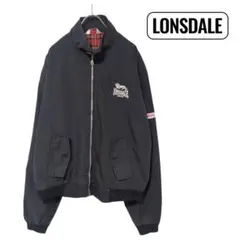 LONSDALE G-9 短丈 ブラック ハリントンジャケット スミクロ