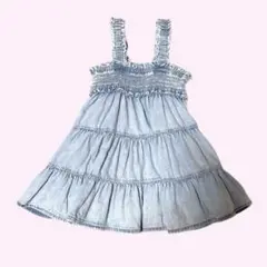 ♡ Baby GAP ♡ワンピース デニム フリル フレア 70サイズ