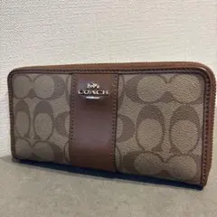 coach ブラウン 長財布 美品