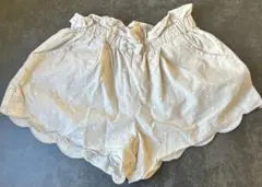 ベージュ ドット柄 ハーフパンツ 120サイズ