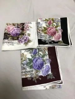イヴサンローラン　Yves saint Laurent ハンカチ３枚セット