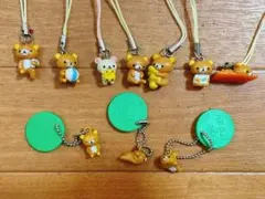伊藤園非売品平成レトロコリラックマキイロイトマスコット　キーホルダー まとめ売り 伊藤園非売品平成レトロコリラックマキイロイトマスコット