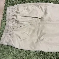 ベージュ ゴムウエスト チノパン