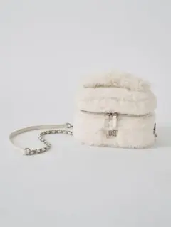 Darich フェイクファーショルダーミニバッグ WHT