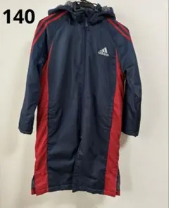 adidas フード付きロングコート 黒/赤 140 2025年最新】adidas ベンチコート 140の人気アイテム - メルカリ